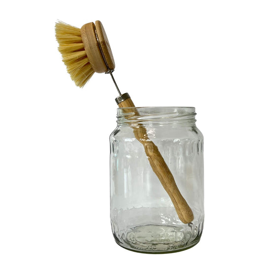 Load image into Gallery viewer, ever eco dish brush in a jar. vegan friendly and zero waste
