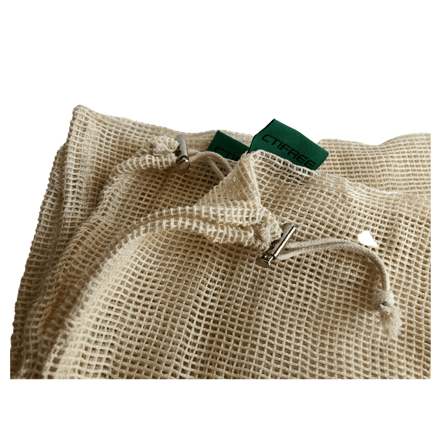 Load image into Gallery viewer, brush it on reusable mesh drawstring produce bags
