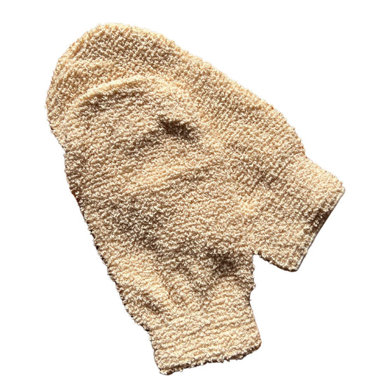 Load image into Gallery viewer, Ramie fibre natural exfoliating mitt for body - made from natural plant-based fibre
