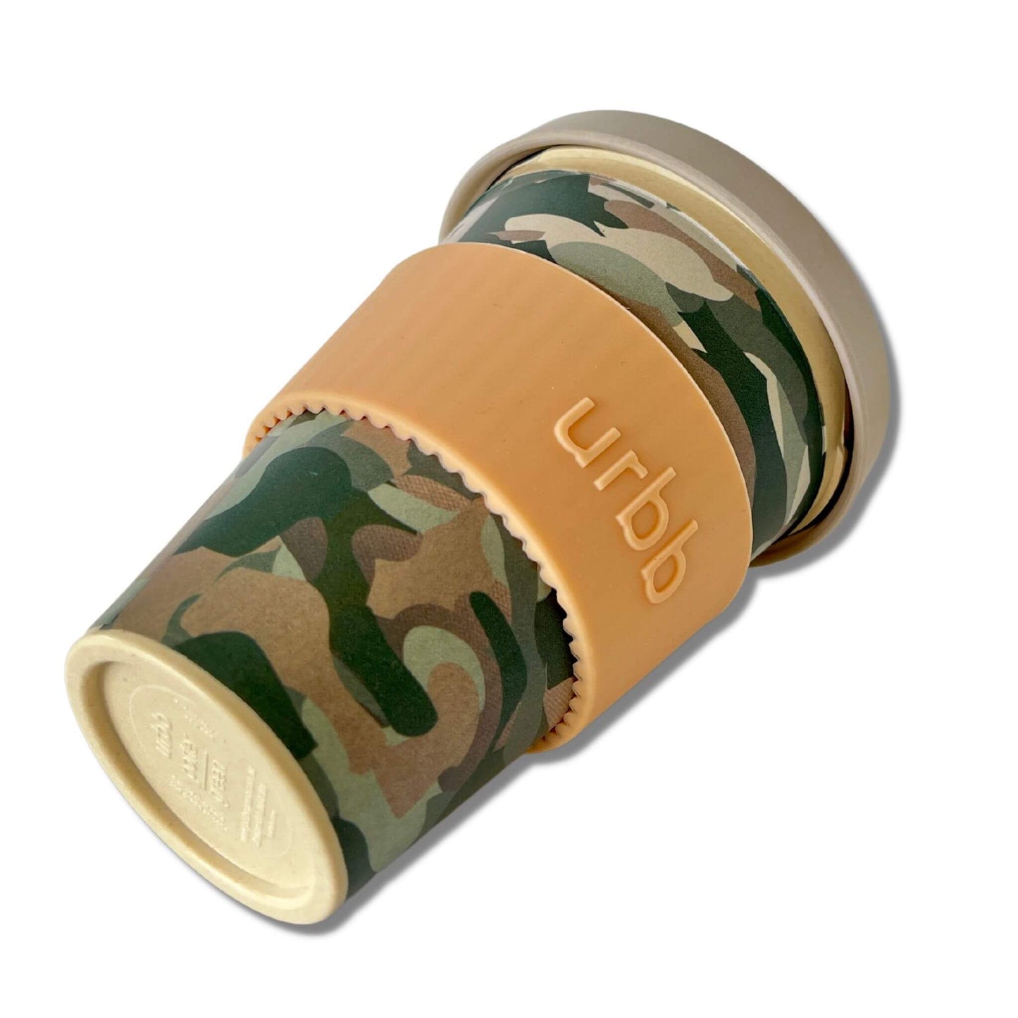 porter green urbb biodegradable coffee cup  - design is camouflage