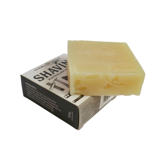 Load image into Gallery viewer, Urthly Organics shaving soap bar - sustainable and certified palm oil free
