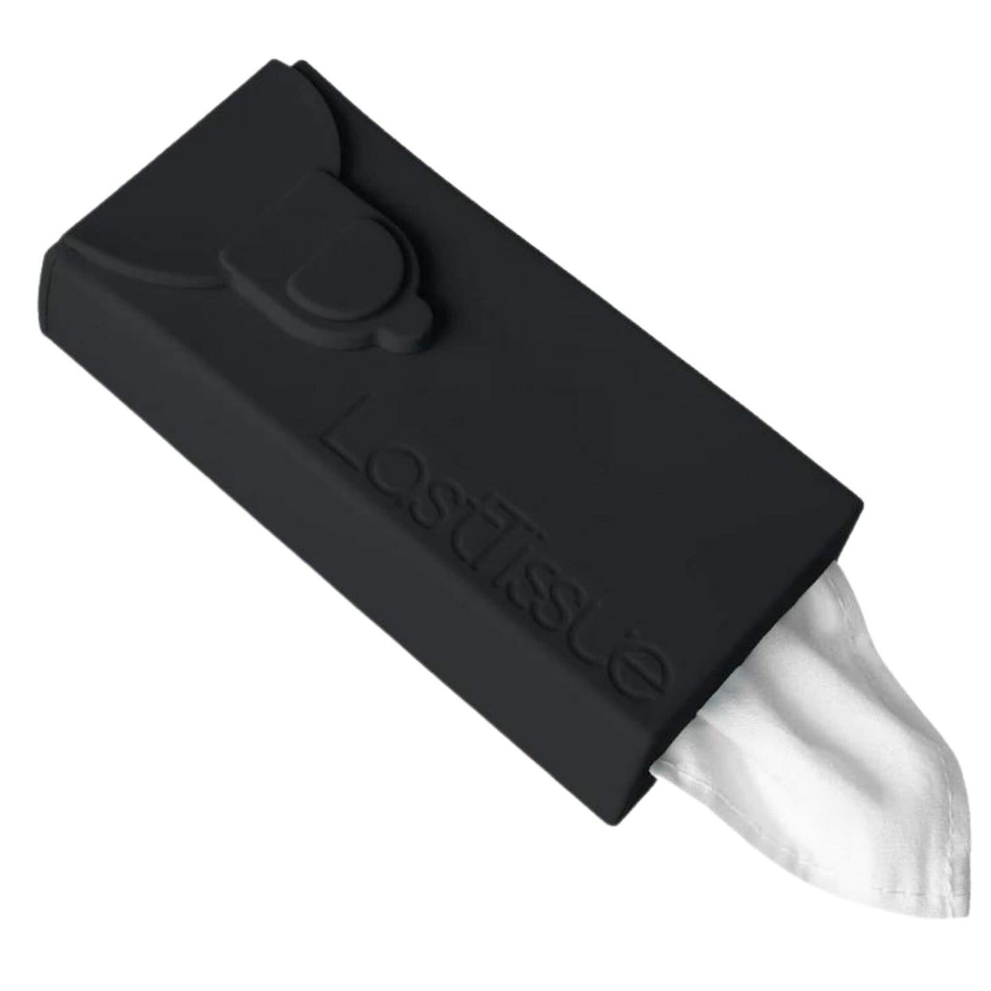 LastObject LastTissue reusable alternative to single-use tissues. Cotton tissues in black silicon carry case