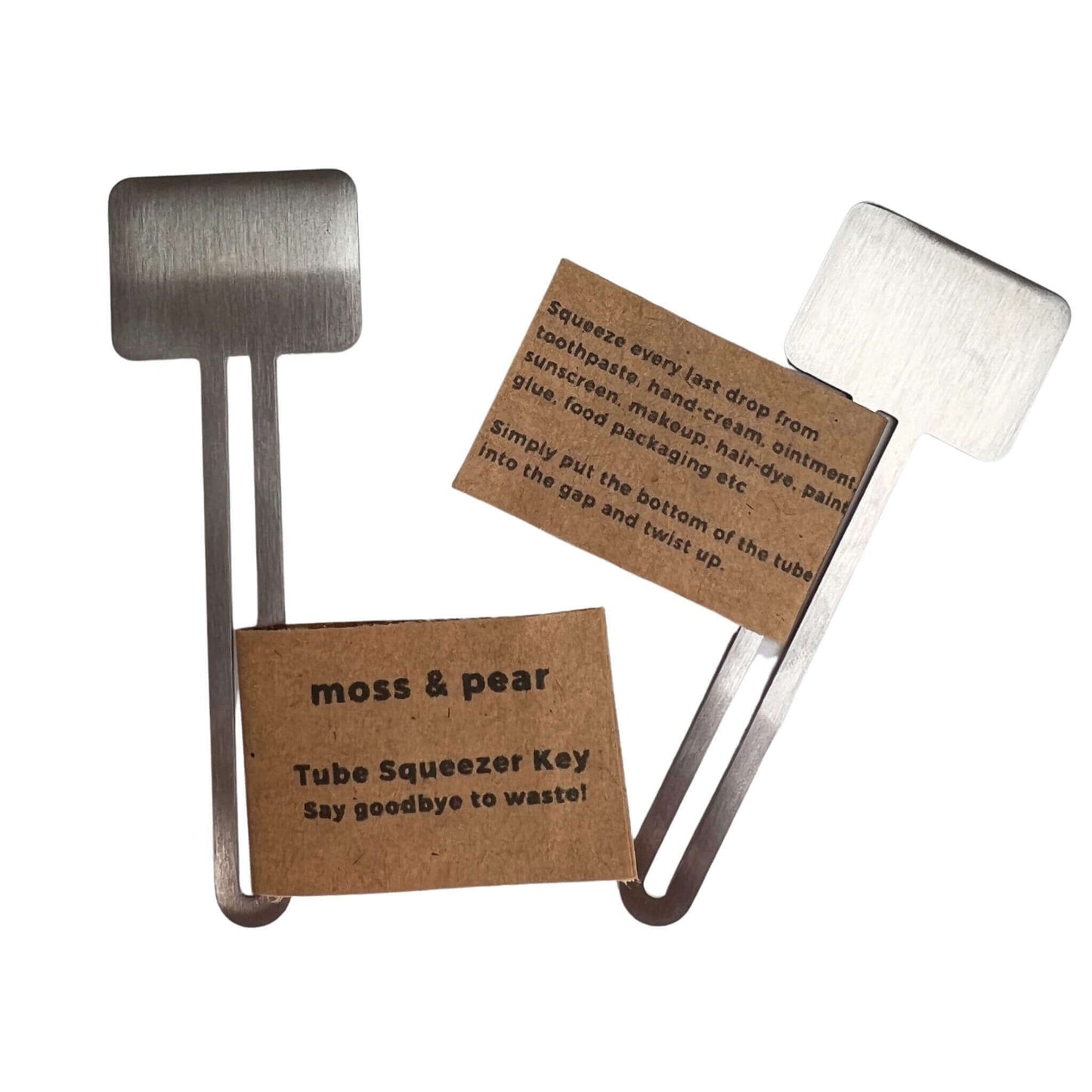 moss & pear Tube Squeezer key to extract all remaining product from tubes